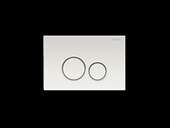 AQUATEK KDI-0000015 (005A) Панель смыва Белая ободок хром (клавиши круглые)