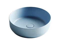 CERAMICA NOVA Умывальник чаша накладная круглая (цвет Голубой Матовый) Element 390*390*120мм