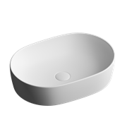 CERAMICA NOVA Умывальник чаша накладная овальная (цвет Белый Матовый) Element 600*415*135мм