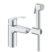 GROHE Смеситель для раковины Eurosmart 23124003 с гигиеническим душем GROHE-23124003