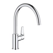 GROHE 31231001 BauCurve Смеситель для кухни, высокий излив, хром