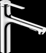 HANSGROHE Смеситель для кухни Hansgrohe Zesis M33 74801000 с вытяжным душем 74801000