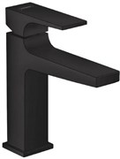 HANSGROHE Смеситель для раковины Hansgrohe Metropol 110 со сливным клапаном Push-Open 32507670 матовый черный 32507670