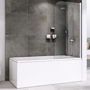 ABBER Шторка на ванну  Ewiges Wasser AG52080, размер 80 см, двери распашные, стекло 6 мм
