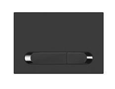 CERSANIT Кнопка ESTETICA для LINK PRO/VECTOR/LINK/HI-TEC пластик черный матовый с рамкой хром
