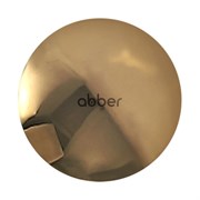 ABBER Накладка на слив для раковины  AC0014GG золото, керамика
