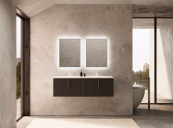SANVIT Рольф W Тумба подвесная для ванной комнаты, 2 выдвижных ящика на одном уровне   (раковина r9122d)