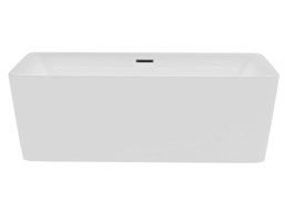 AQUATEK Квадро Ванна акриловая отдельностоящая,  размер 180x80 см, цвет белый, в комплекте со сливом и ножками