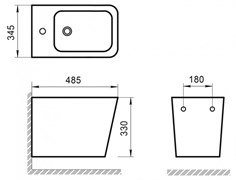 BELBAGNO Ardente-R Биде подвесное, с крепежом, цвет белый BB0520BH