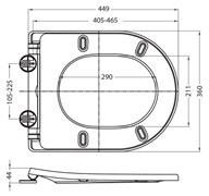 BELBAGNO Сиденье дюропласт, soft close, металлическое крепление, цвет белый BB2031SC