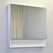 COMFORTY Зеркало-шкаф Никосия-80 белый глянец