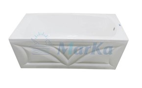 1MARKA Elegance Ванна прямоугольная пристенная размер 160х70 см, цвет белый