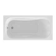 1MARKA Classic Ванна прямоугольная пристенная размер 120х70 см, цвет белый