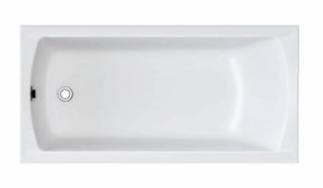 1MARKA Modern Ванна прямоугольная пристенная размер 130х70 см, цвет белый