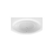 1MARKA Nega Ванна асимметричная пристенная размер 170х95 см, цвет белый