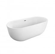 BELBAGNO Ванна акриловая овальная отдельностоящая размер 180x80 см, цвет белый