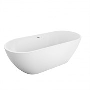 BELBAGNO Uno Ванна акриловая овальная отдельностоящая размер 140x70 см, цвет белый