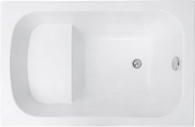 AQUANET Seed Ванна акриловая прямоугольная встраиваемая / пристенная размер 110x70 см с каркасом, белый