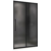 ABBER Schwarzer Diamant Душевая дверь раздвижная ширина 100 см профиль - черный / стекло - матовое 6 мм