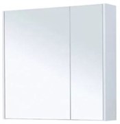 AQUANET Зеркальный шкаф Палермо 80 белый
