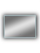 CONTINENT Зеркало с подсветкой прямоугольное (ШxВ) 70x100 см, бесконтактный сенсор, цвет белый