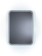 CONTINENT Зеркало с подсветкой прямоугольное (ШxВ) 70x50 см, бесконтактный сенсор, цвет белый