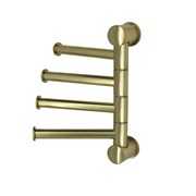 WASSERKRAFT K-1054BRUSHED GOLD Держатель полотенец четверной, золото матовое K-1054BG