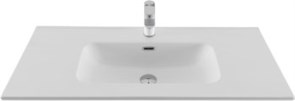 AQUANET Раковина Flat 100 белая матовая AQUANET-330426