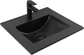 AQUANET Раковина Flat 50 черная матовая AQUANET-329252