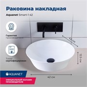 AQUANET Раковина накладная Smart-1 42 AQUANET-SMART-1