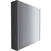 1MARKA Зеркальный шкафчик (ШxВ) 60x80 см, черный У92541