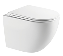 AQUAme Унитаз подвесной сиденье SoftClose, технология смыва Invisible, скрыт крепеж. 520х360х400, белый AQM2014PRO