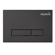 AQUAme Панель смыва для инсталляции, черный AQM4103B
