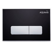 AQUAme Панель смыва для инсталляции акриловая, черный AQM4104B