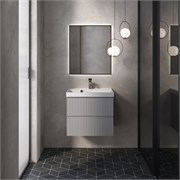 AQUAme "S1" тумба под умывальник подвесная 60 см., цвет серый. AQM900160GM