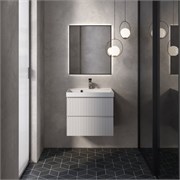 AQUAme "S1" тумба под умывальник подвесная 60 см., цвет белый глянец. AQM900160WH