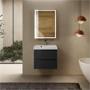 AQUAme "S3" тумба под умывальник подвесная 60 см., цвет антрацит. AQM900360GM