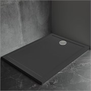 VECONI Pietra Душевой поддон прямоугольный, 1000x800x30, искусственный камень, черный PT-B-10080-RU