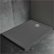 VECONI Pietra Душевой поддон прямоугольный, 1000x800x30, искусственный камень, антрацитово-серый PT-AG-10080-RU