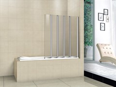 CEZARES PRATICO-V-5 Душевые шторки для ванн складные, стекло 5 мм, устанавливается на левую или правую стороны