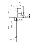 PALAZZANI Digit смеситель для раковины 023111XX