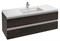 JACOB DELAFON Vox Мебель для раковины-столешницы 120 см, 2 выдвижных ящика,серый антрацит - фото 110325