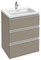 JACOB DELAFON Vox Мебель для раковины-столешницы 60 см, 2 выдвижных ящика, серый антрацит - фото 110350