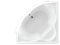 AQUATEK Сириус Акриловая ванна на каркасе, слив-перелив в комплекте, с панелью. - фото 116347