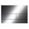 TECEsquare Панель смыва для унитаза с 2 клавишами, металлическая, цвет PVD Polished Black Chrome - фото 131075