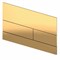 TECEsquare Панель смыва для унитаза с 2 клавишами, металлическая, цвет PVD Polished Gold Optic - фото 131077
