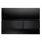 TECE Square Панель смыва с двумя клавишами стеклянная , цвет черный - фото 131364