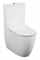VITRA Комплект: напольный безободковый пристенный унитаз Sento Rim-ex BTW с тонким сиденьем микролифт - фото 150622