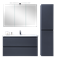 ORANS Мебель BC-4023-1000 основной шкаф, раковина, цвет: MFC061/MDF PU022 (1000x480x570) - фото 152204