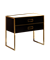 ARMADIART Тумба MONACO 100см  h74см  черная глянец  +  золото   под  раковину чашу - фото 153947